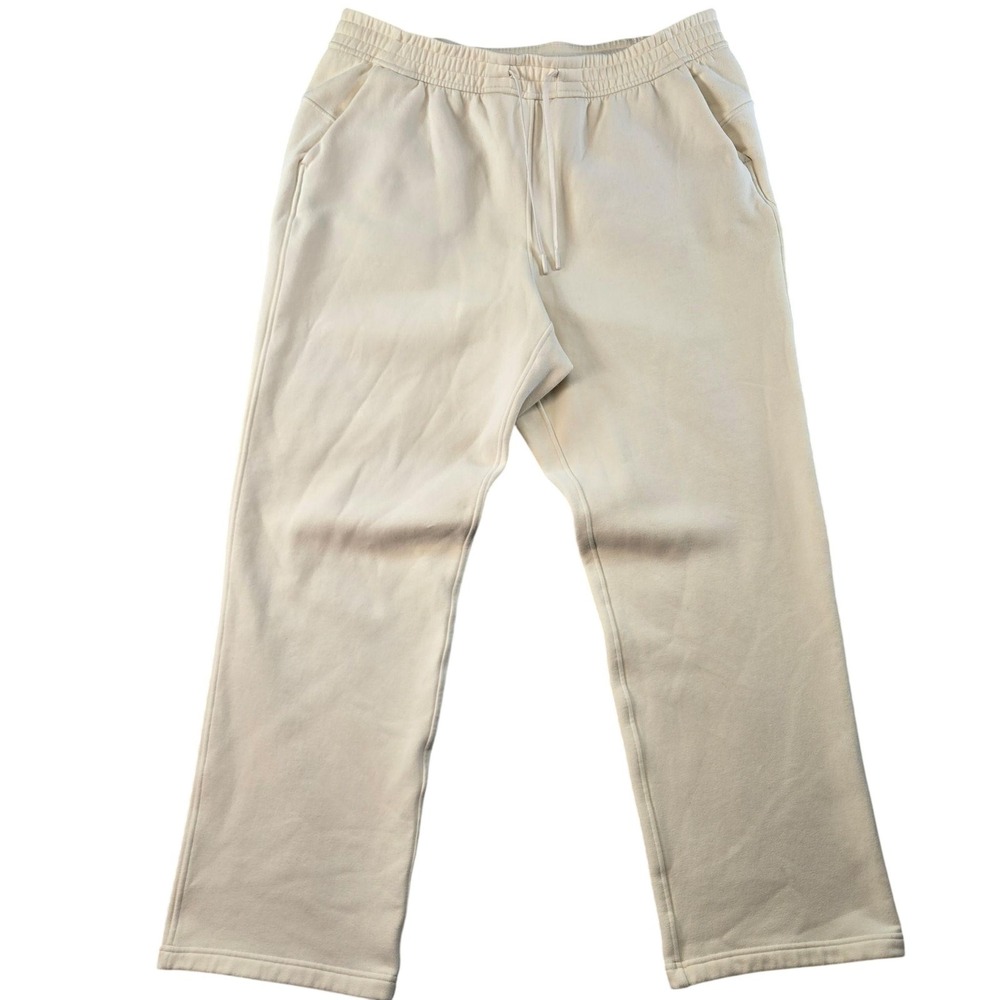 Lululemon Sweatpants Womens 16 White Relaxed Drawstring Pockets‎ Fleece Yoga